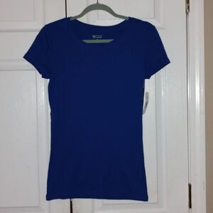 New Directions Weekend royal blue tee  Sz M NWT